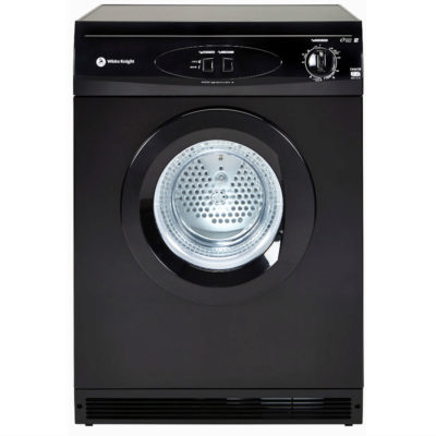 White Knight 7kg Reverse Action Vented Tumble Dryer - Black White Knight 7kg Reverse Action Vented Tumble Dryer - Black
